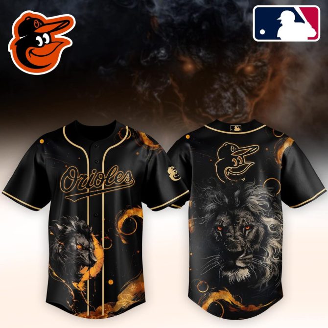 Bold Orioles Mlb Lion-Themed Baseball Jersey - Limited Edition Fan Gear