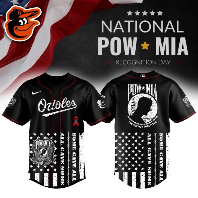 Honor Veterans With Orioles Pow*Mia Jersey - Patriotic Tribute Apparel For National Recognition Day