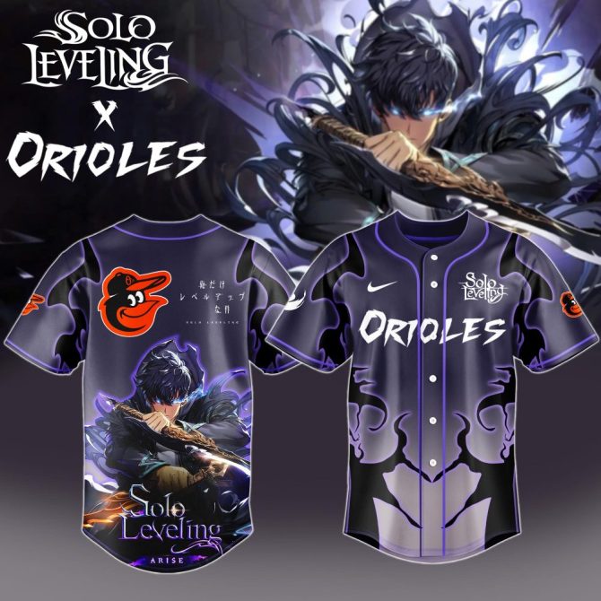 Exclusive Solo Leveling X Orioles Jersey – Limited Edition Anime Baseball Gear