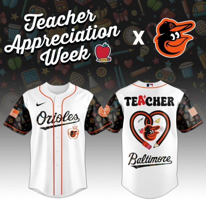 Celebrate Teacher Appreciation: Limited Edition Orioles Jersey - Perfect Gift!