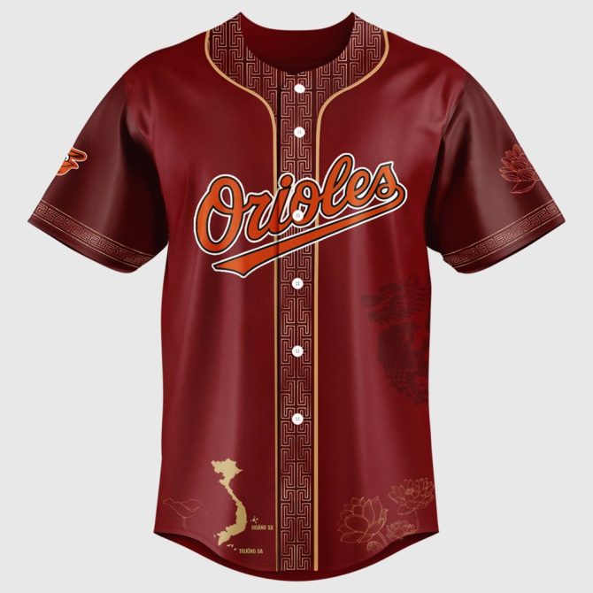 Celebrate Vietnamese Heritage Day With Limited Edition Orioles Baseball Jersey – Unique Design - Image 2