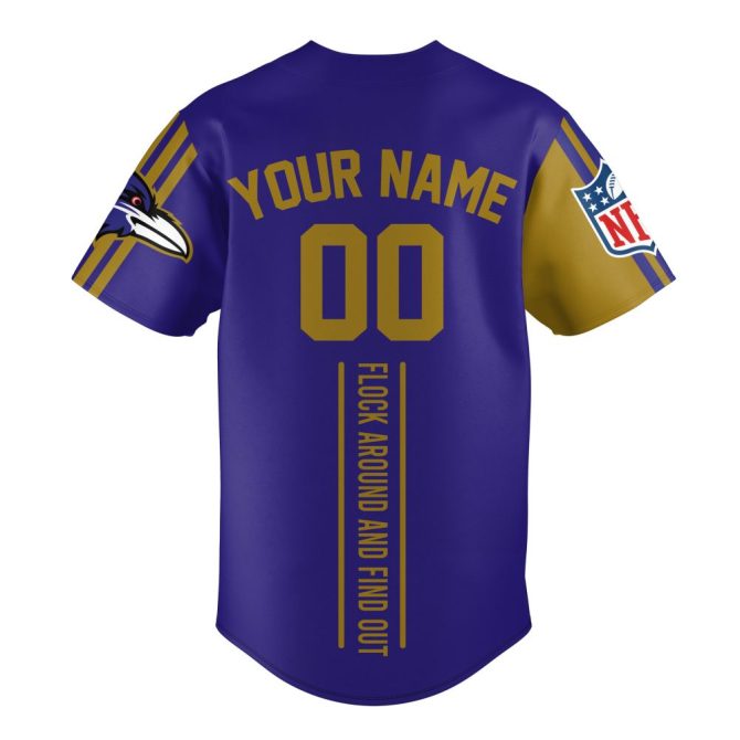 Custom Ravens Jersey - Personalize Your Name & Number - Perfect Gift For Fans - Image 3