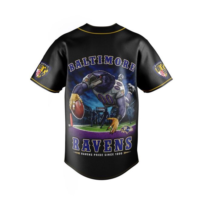 Limited Edition Baltimore Ravens Fan Jersey - Ultimate Die-Hard Pride Apparel - Image 3