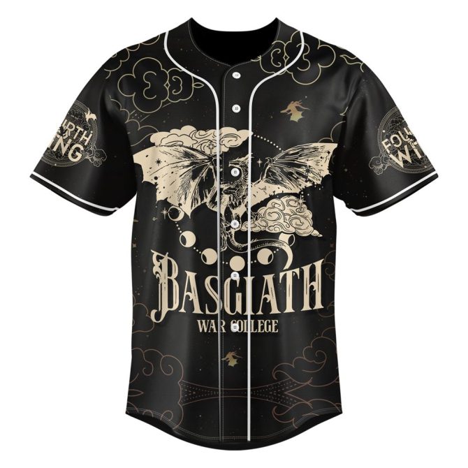 Basgiath War College Dragon Baseball Jersey – Stylish Fantasy Apparel For Fans - Image 2