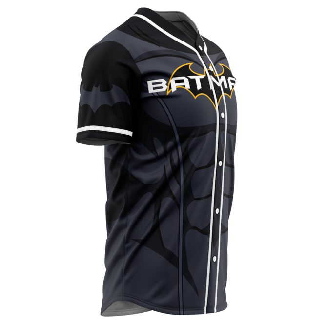 Customizable Batman-Themed Baseball Jersey – Add Your Name & Number! - Image 4