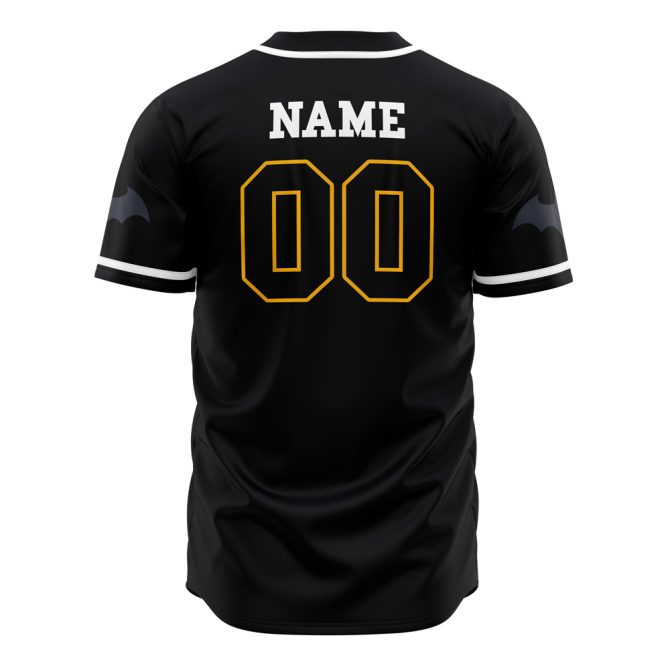 Customizable Batman-Themed Baseball Jersey – Add Your Name & Number! - Image 3