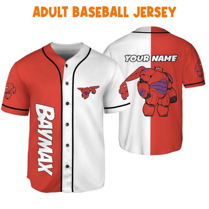 Custom Baymax Baseball Jersey - Personalized Name - Kid/Youth/Adult Sizes - Unique Design - Image 7
