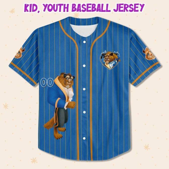 Customizable Kid/Youth/Adult Baseball Jersey - Personalized Beast Design - Image 3
