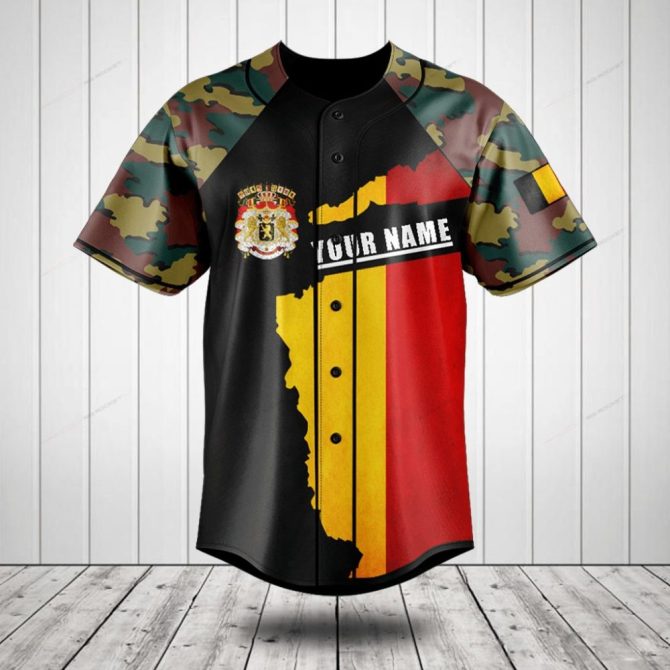 Customizable Camo-Flag Jersey - Personalize With Your Name For A Unique Style