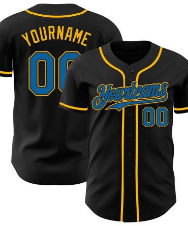 Custom Black Baseball Jersey – Personalize With Your Name & Team Number