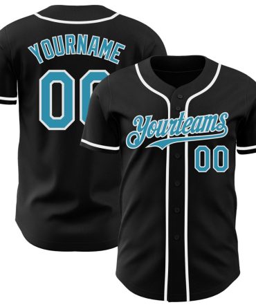 Customizable Black Baseball Jersey - Add Your Name & Team , Personalized Sportswear