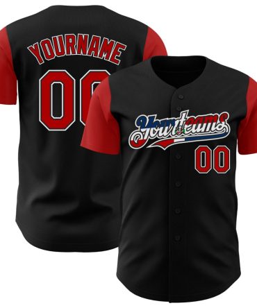 Customizable Baseball Jersey - Personalized Name & Number - Team Colors
