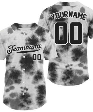 Custom Tie-Dye Baseball Jersey – Personalize Name & Number , Unique Team Apparel