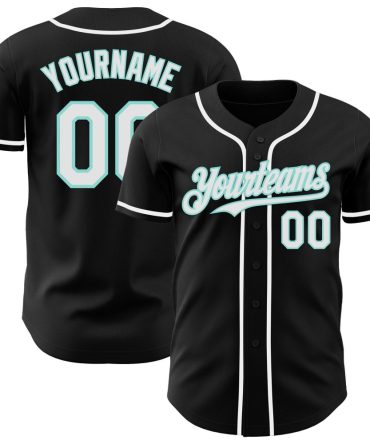 Custom Black Baseball Jersey - Personalized Team Name & Number - Unisex Sport Shirt