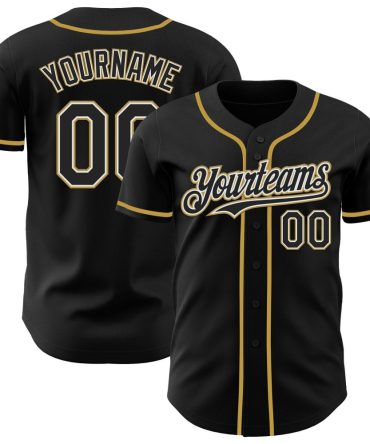 Custom Black Baseball Jersey - Personalize With Your Name & Team!