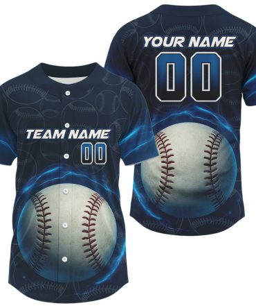 Customizable Baseball Jersey - Add Your Name & Number - Perfect For Teams & Fans!