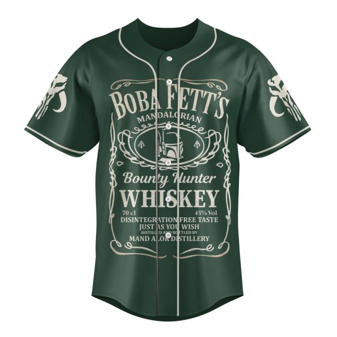 Custom Bounty Hunter Baseball Jersey – Personalize Name & Number – Mandalorian Inspired - Image 2
