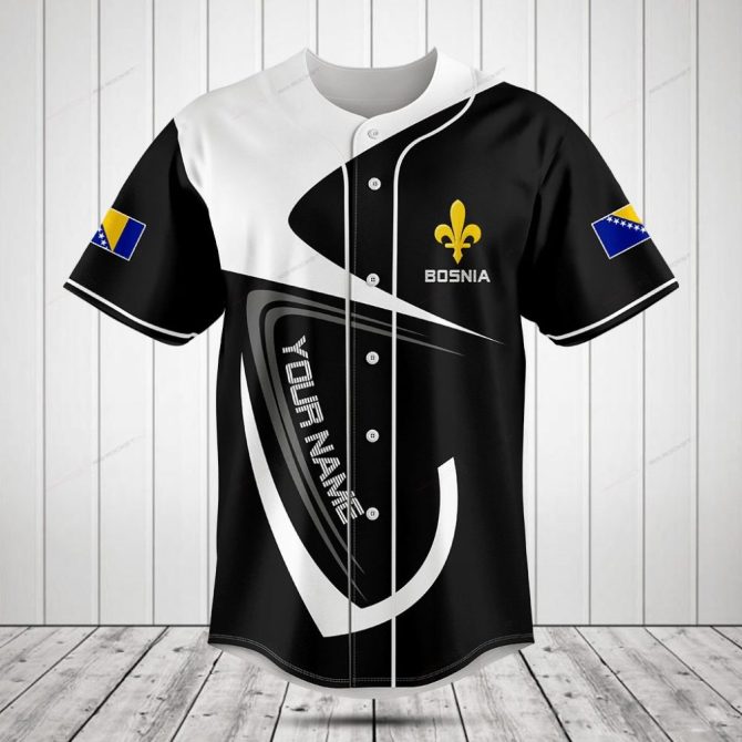 Custom Bosnia Baseball Jersey – High-Quality, Personalized Sportswear With Flag & Logo