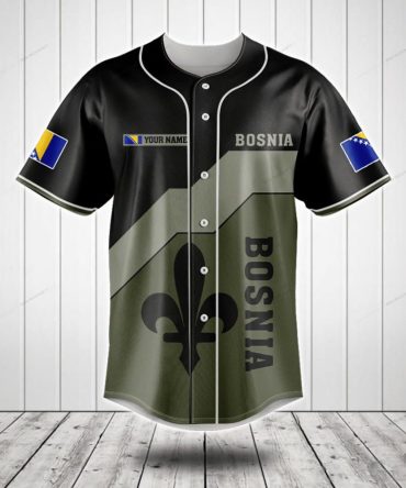 Custom Bosnia Flag Baseball Jersey - Personalized Sports Apparel Gift
