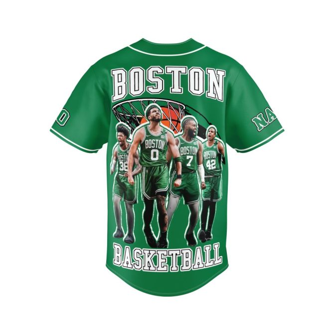 Custom Boston Basketball Jersey - Personalize Name & Number - Unique Fan Gear - Image 3