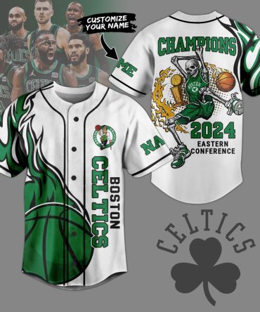 Custom Boston Celtics 2024 Champions Jersey - Personalize Your Name & Show Team Pride!