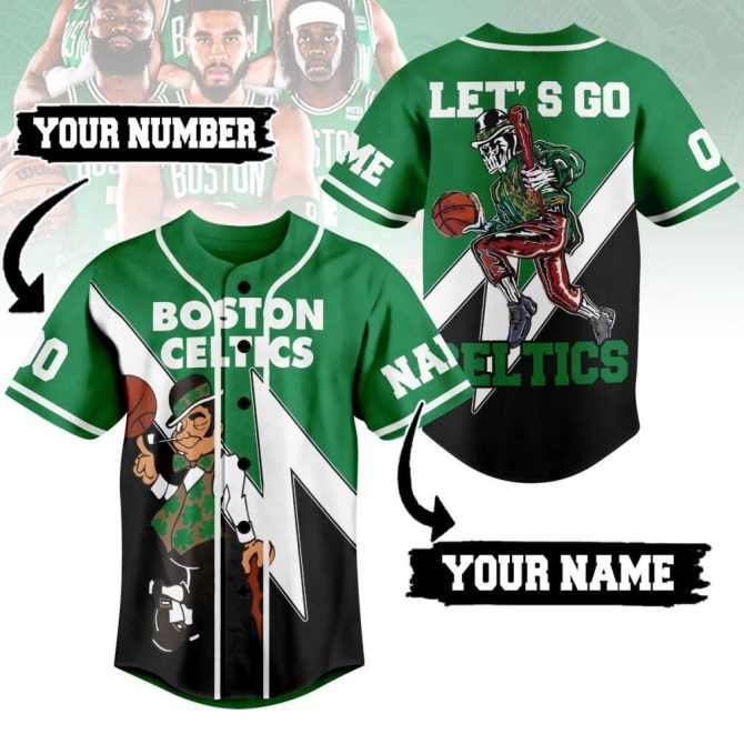 Custom Boston Celtics Jersey - Personalize With Your Name & Number - Perfect Gift For Fans!