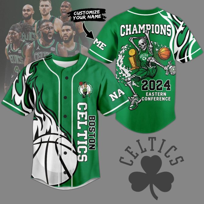 Custom 2024 Boston Celtics Champions Jersey - Personalized Name & Number
