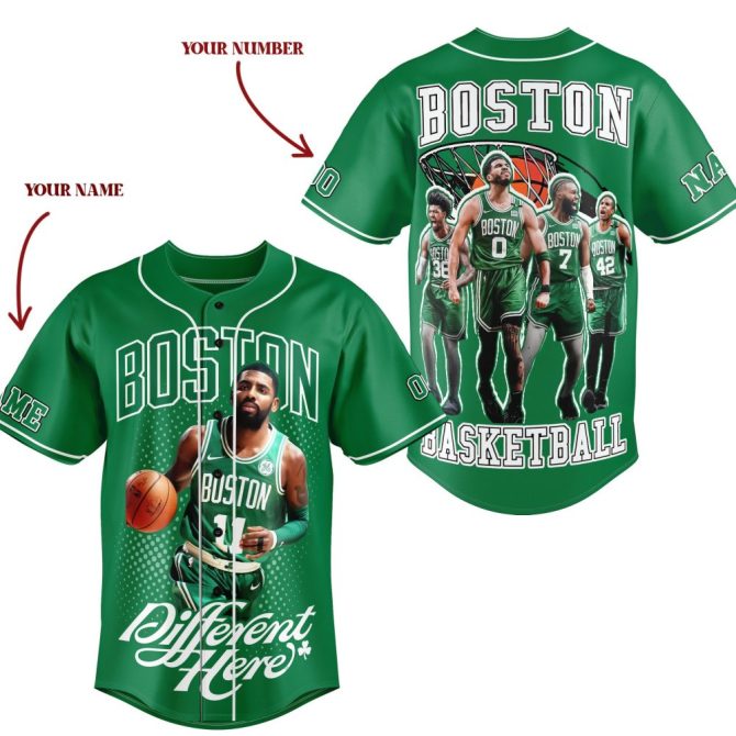 Custom Boston Basketball Jersey - Personalize Name & Number - Unique Fan Gear