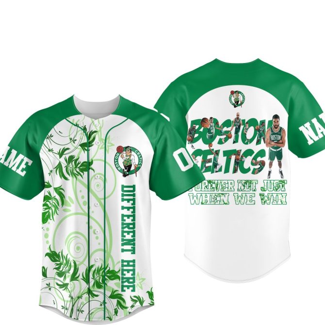 Custom Boston Basketball Jersey - Personalized Name & Number - Stylish Design For Fans - Image 5
