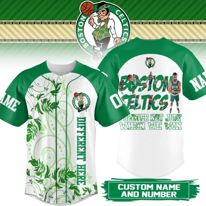 Custom Boston Basketball Jersey - Personalized Name & Number - Stylish Design For Fans
