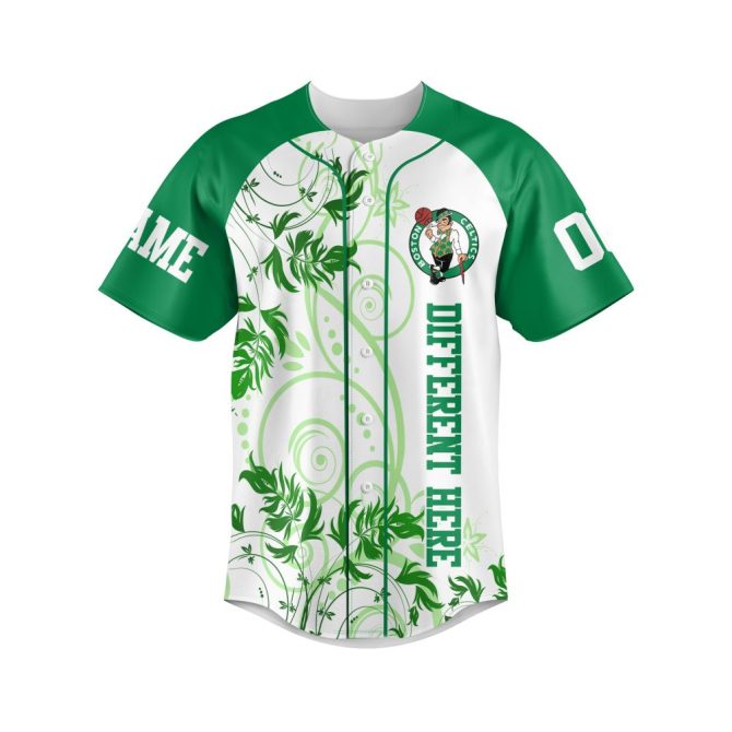 Custom Boston Basketball Jersey - Personalized Name & Number - Stylish Design For Fans - Image 3