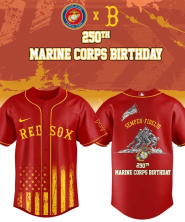 Celebrate Marine Corps 250Th With Red Sox Jersey - Limited Edition Tribute Apparel
