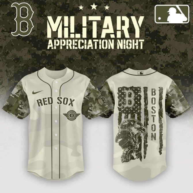 Boston Red Sox Camo Jersey - Military Appreciation Night Special Edition