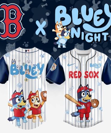 Limited Edition Bluey X Red Sox Kids' Jersey – Perfect For Young Baseball Fans!