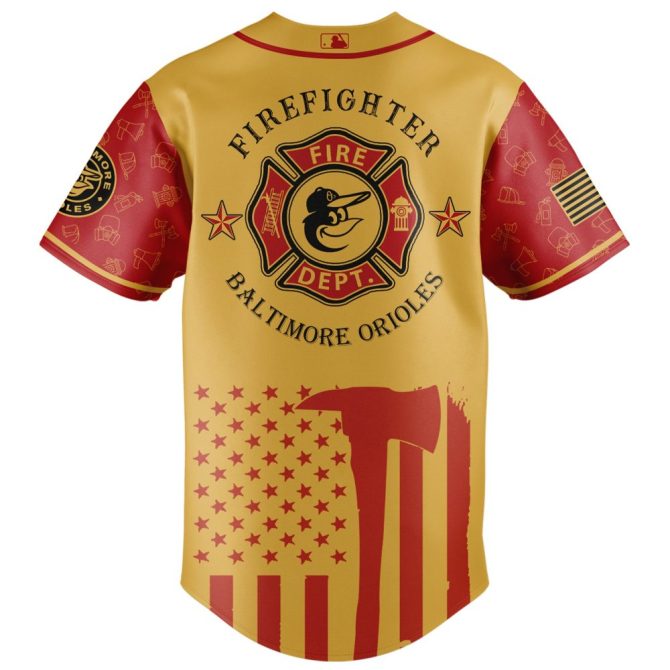Limited Edition Firefighter Tribute Orioles Jersey – Honor Heroes In Style! - Image 3