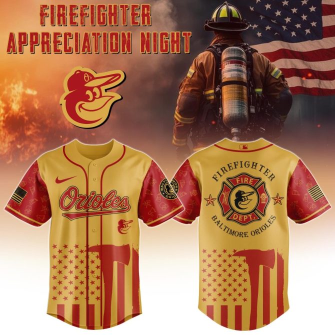 Limited Edition Firefighter Tribute Orioles Jersey – Honor Heroes In Style!