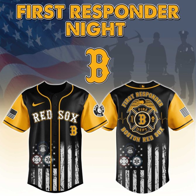 Limited Edition Boston Red Sox First Responder Night Jersey – Honor & Style Combined