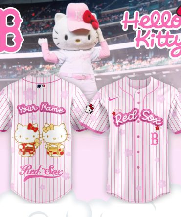 Custom Hello Kitty Red Sox Baseball Jersey – Personalized Fan Gear