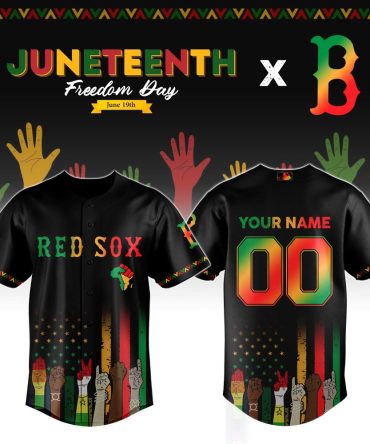 Custom Juneteenth Red Sox Jersey – Celebrate Freedom, Personalize Your Style!