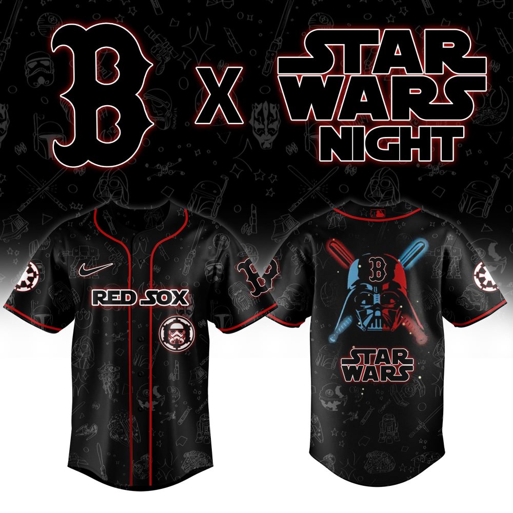 Limited Edition Red Sox X Star Wars Jersey - Perfect For Fans & Collectors! - Image 2