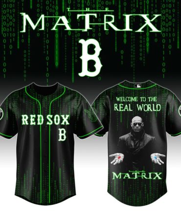 Matrix-Inspired Red Sox Jersey - Unique Sci-Fi Design, Perfect For Fans!