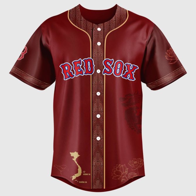 Celebrate Vietnamese Heritage With Custom Red Sox Jersey – Limited Edition Design! - Image 2