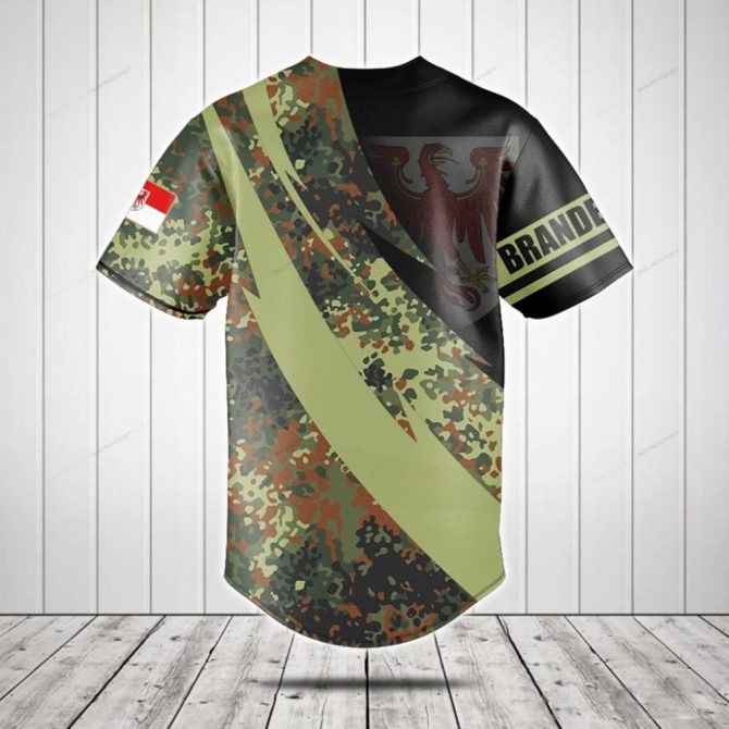 Custom Camouflage Baseball Jersey With Unique Design – Personalize Your Style! - Image 2