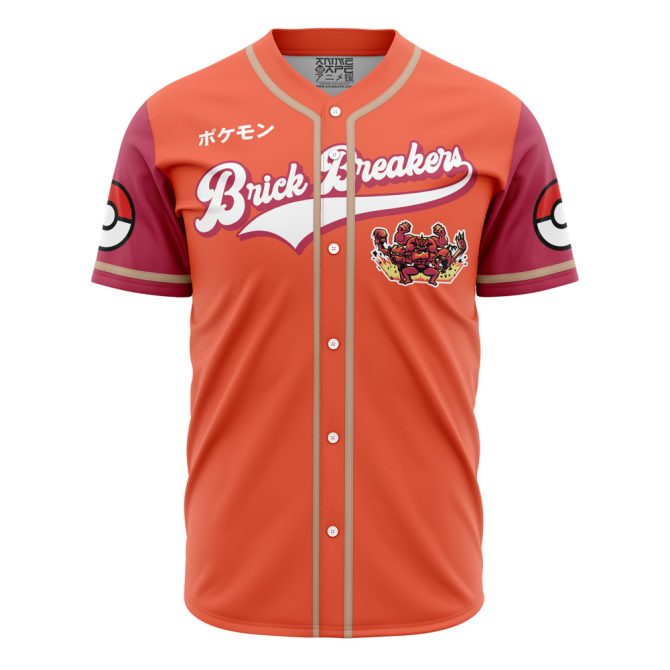 Limited Edition Brick Breakers Anime Baseball Jersey – Vibrant Orange Design – Perfect For Fans & Collectors!