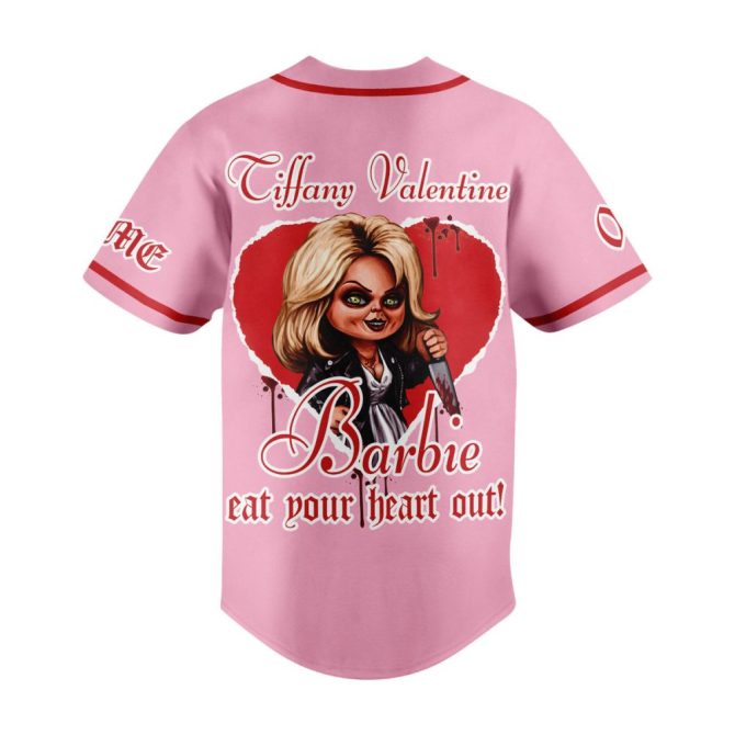 Customizable Bride Of Chucky Baseball Jersey - Personalized Horror Fan Gift - Image 3