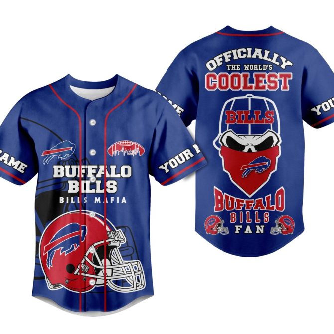 Buffalo Bills Fan Jersey - Customizable, Cool Design, Perfect For Game Day!
