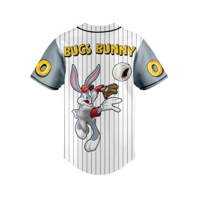 Personalized Looney Tunes Baseball Jersey - Custom Name & Number, Bugs Bunny Design - Image 3