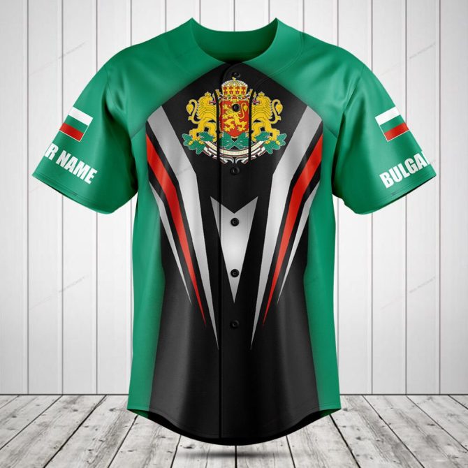 Customizable Bulgarian Pride Jersey - Unique Design, Personalize Name & Number