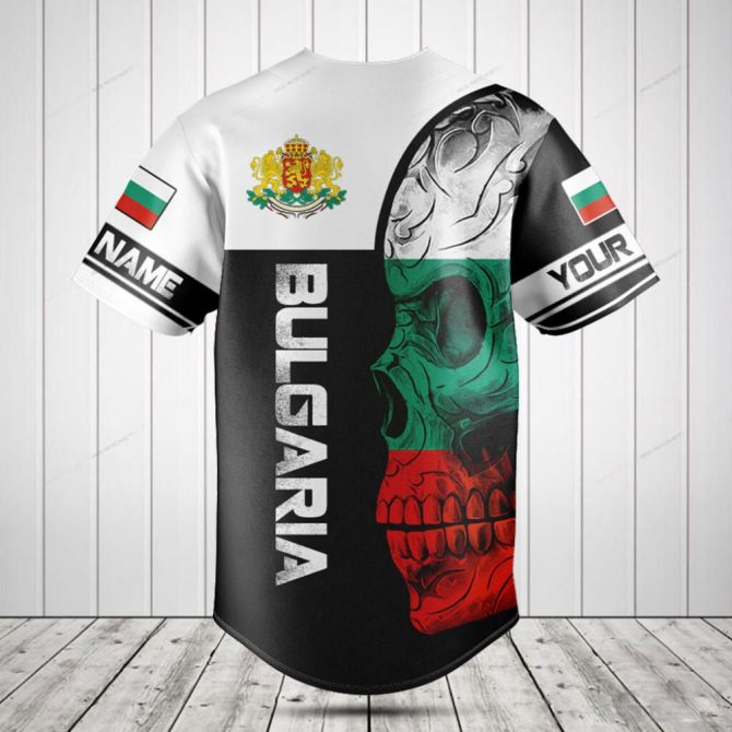 Custom Bulgaria Flag Baseball Jersey - Personalized Name & Number - Bold National Pride Design - Image 2