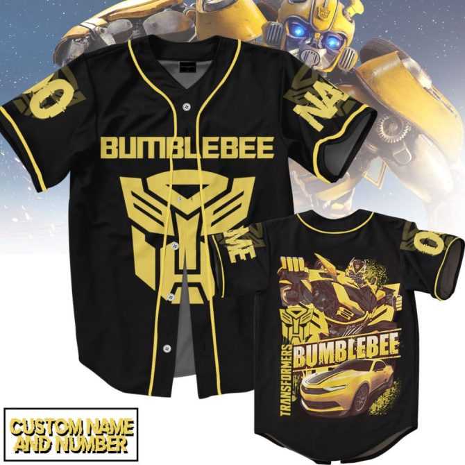 Custom Bumblebee Jersey - Transformers Fan Apparel With Name & Number Personalization
